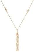 New 0.31ctw Diamond Stick Pendant Station Necklace in 14K