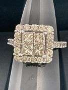 CERTIFIED 14K WHITE GOLD DIAMOND RING