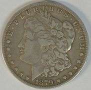 Sharp Rare 1879-CC Morgan Silver Dollar in near XF