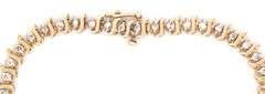 Always Popular S Link Diamond Tennis Bracelet