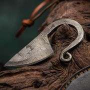 Viking Neck Knife Hand Forged Damascus Steel