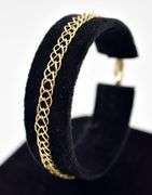 Elegant 14K Yellow Gold Chain Link Bracelet