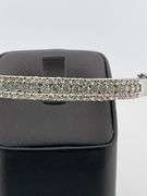 CERTIFIED BRAND NEW 14K WHITE GOLD DIAMOND BANGLE BRACELET