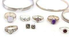 Group lot of Vintage 925 sterling silver mixed jewelry