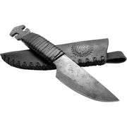 Hand-Forged Viking Knife with Leather Case