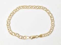 Elegant 14K Yellow Gold Chain Link Bracelet