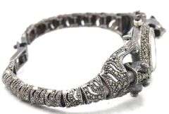 925 Sterling silver marcasite watch
