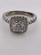 CERTIFIED BRAND NEW 14K WHITE GOLD DIAMOND ENGAGEMENT RING