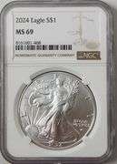 2024 $1 American Silver Eagle NGC MS69