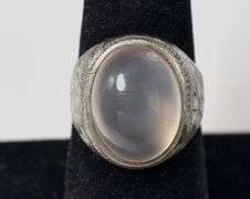 Translucent Stone Ring in Sterling Silver 6.9grams Size 7 1/4