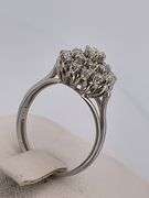 CERTIFIED 18K WHITE GOLD DIAMOND RING