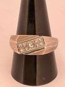 Men’s certified 18k white gold diamond ring