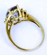 10K Large Mystic Topaz Ring, Size 7