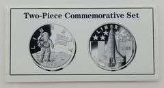 1988 America In Space - 2 Coin Set With COA