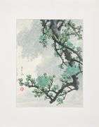 Winter Blossoms in China Original Watercolor Yin Ping Zheng Untitled