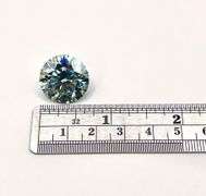 Magnificent Museum Size 19.05 Ct VVs1 Rare Near Flawless Mint Green Lab Simulated Diamond Solitaire