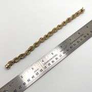 10k Spiral Chain Bracelet with Diamonds