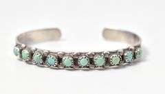 Turquoise Gemstone Cuff Bracelet in Sterling Silver