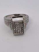 CERTIFIED 14K WHITE GOLD DIAMOND FLIP RING