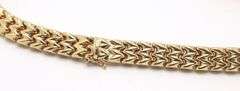 Stunning 18kt Yellow Gold Italian Link Necklace - 60 Grams, 16.5 Inches of Fine Craftsmanship