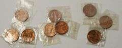 1935 P,D,S/1936 P,D,S/1937 P,D,S Red Cents UNC