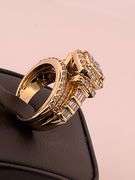 CERTIFIED 14K YELLOW GOLD DIAMOND RING. 2.50 CARATS