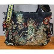 Phoenix Embroidery Canvas Tote Bag