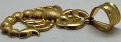 10K Yellow Gold Scorpio Pendant