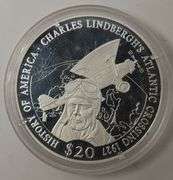 (2) 2000-2001 Republic of Liberia $20 Coins