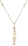 New 0.31ctw Diamond Stick Pendant Station Necklace in 14K