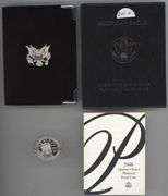 Gem Ultra Cameo Proof 2000-W $25 Proof Platinum Eagle. Box/COA