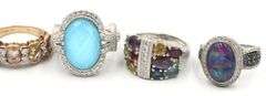 Group lot of Vintage 925 sterling silver mixed jewelry