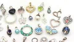 Group lot of Vintage 925 sterling silver pendants