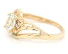 10kt Yellow gold Aquamarine ring
