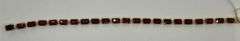 14K Yellow Gold Emerald Cut Garnet Tennis Bracelet