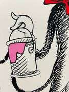 Highly Collectible Mr. Brainwash Dr. Seuss Screenprint Signed With Thumbprint