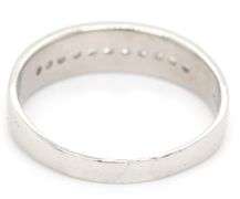 Man's Platinum Band with Channel Set Diamonds