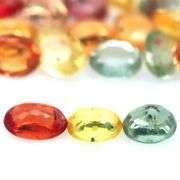 Heated only! 7.20ct fancy color Sapphire set