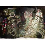 Phoenix Embroidery Canvas Tote Bag