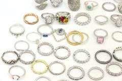Big group lot of 925 sterling silver rings