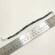 Hand made European gem stone silver braclet. Size 7"