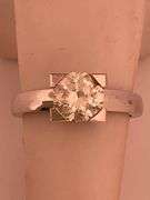 CERTIFIED BRAND NEW 14K WHITE GOLD DIAMOND SOLITAIRE RING