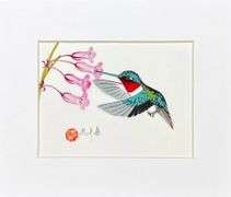 Spectacular One-Of-A-Kind Original Watercolor and Ink by Zheng