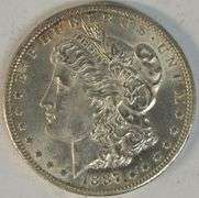 Exceptional Choice BU 1887-S Morgan Silver Dollar. Full strike