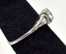 Dazzling Vintage Diamond Ring in 18K White Gold
