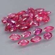 Amazing 5.19ct marquise cut Ruby set