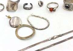 Group lot of Vintage 925 sterling silver mixed jewelry