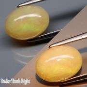 Glowing! 2.23ct floral patterned Jelly Opal!