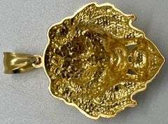 10K Yellow Gold Lion Pendant