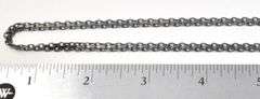 Mesh Chain Link Long Chain in Sterling Silver 14.4grams 24inch
